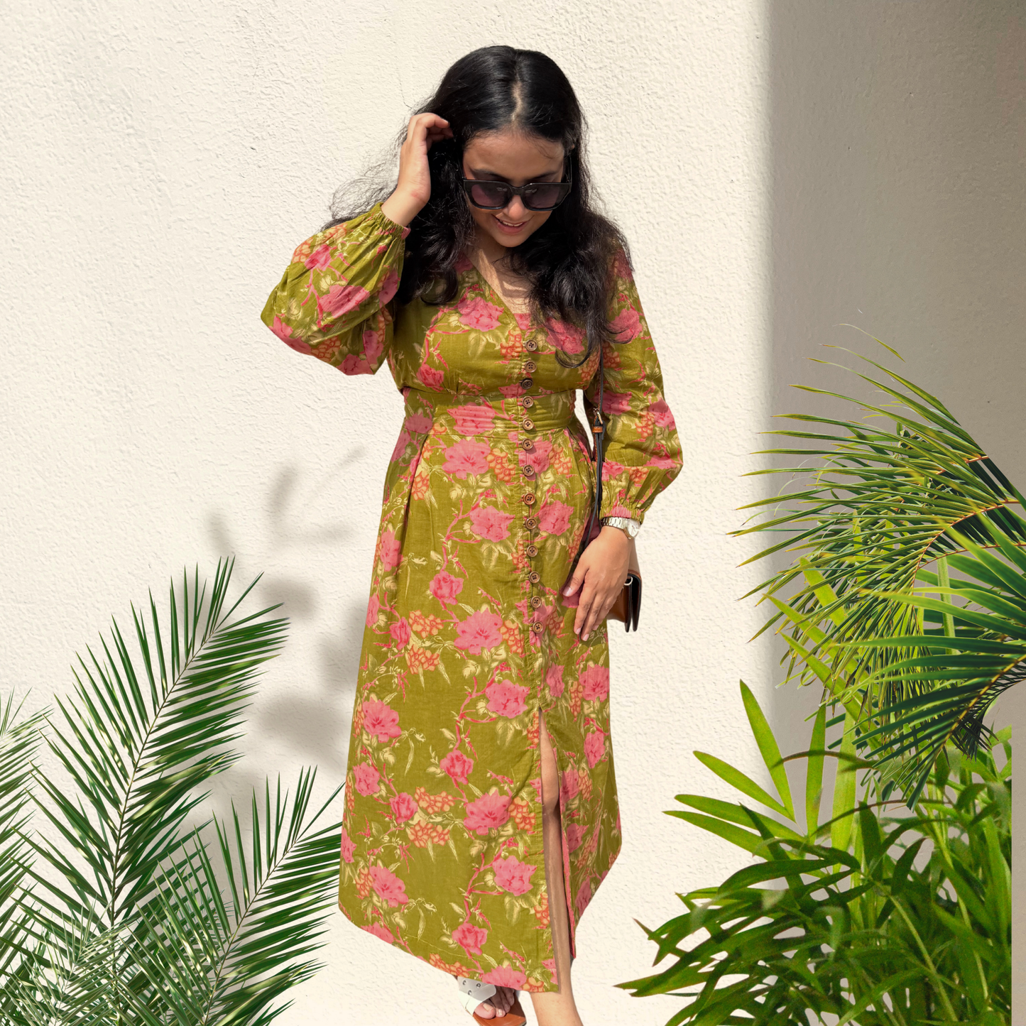 Marbella Olive Dress