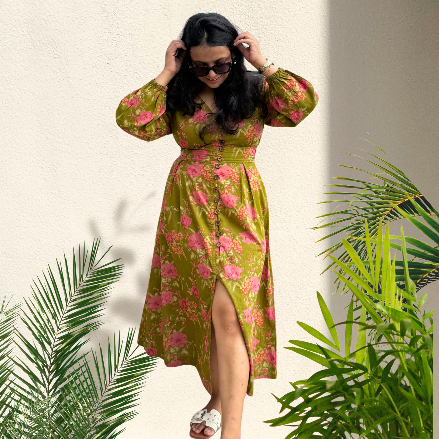 Marbella Olive Dress