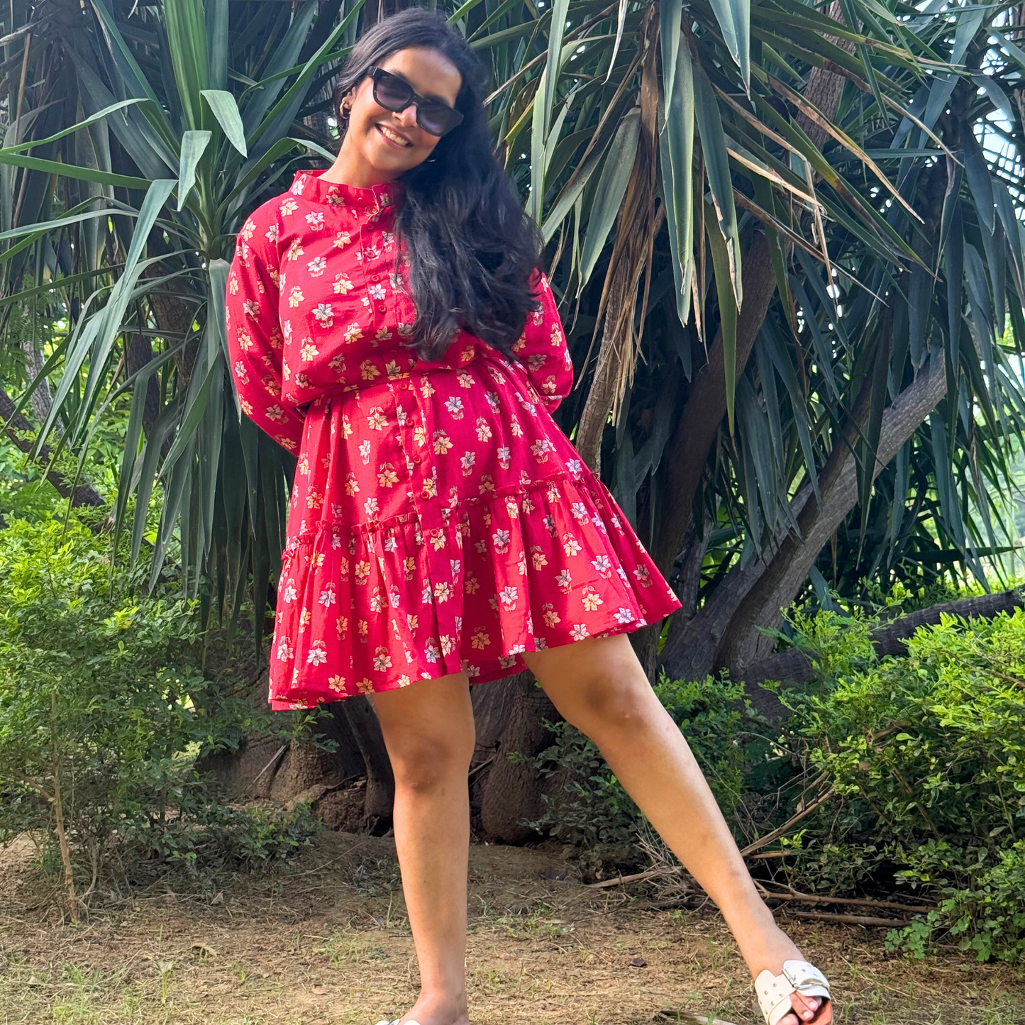 Renne Rouge Belted Dress