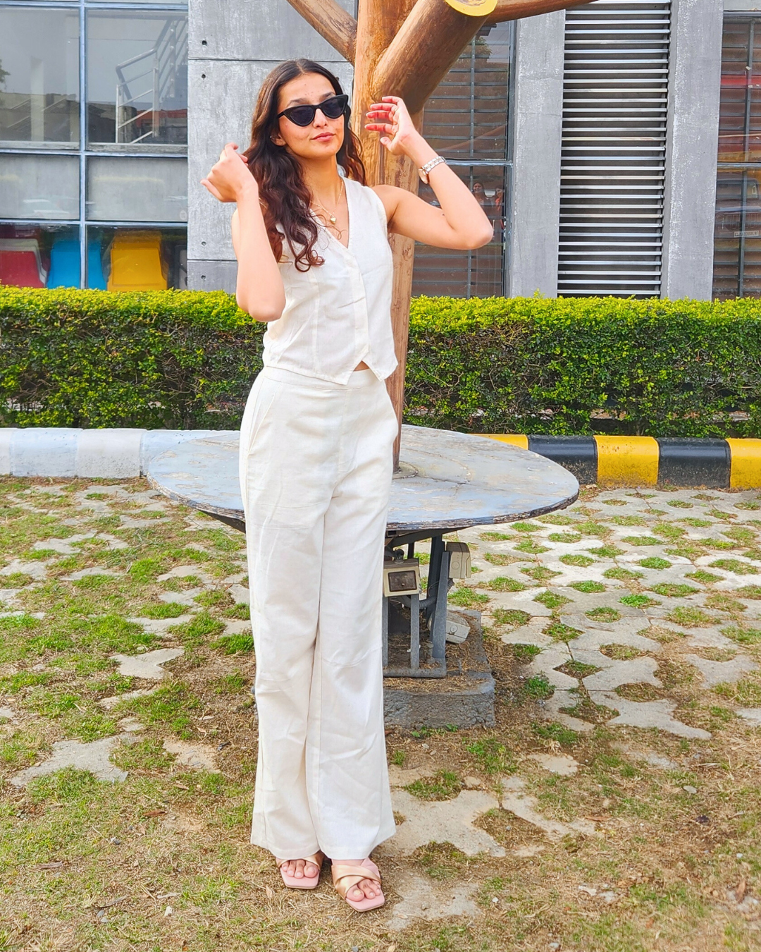 Ecru Ease Co-ord Set