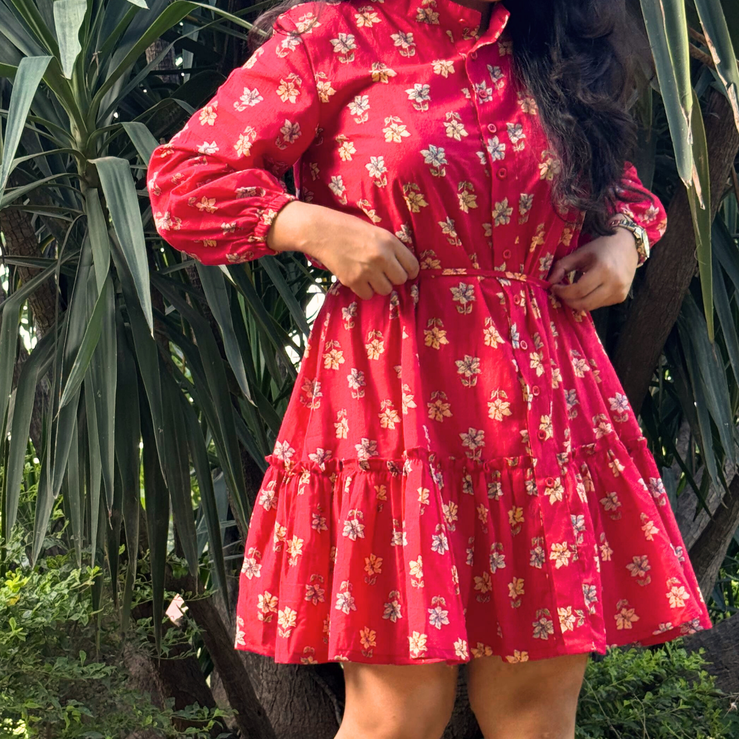 Renne Rouge Belted Dress