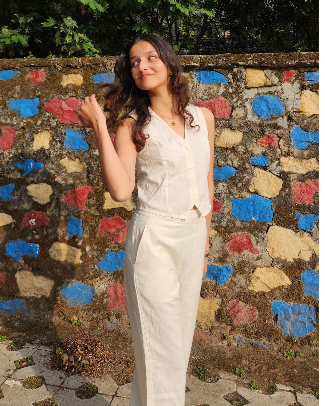 Ecru Ease Co-ord Set