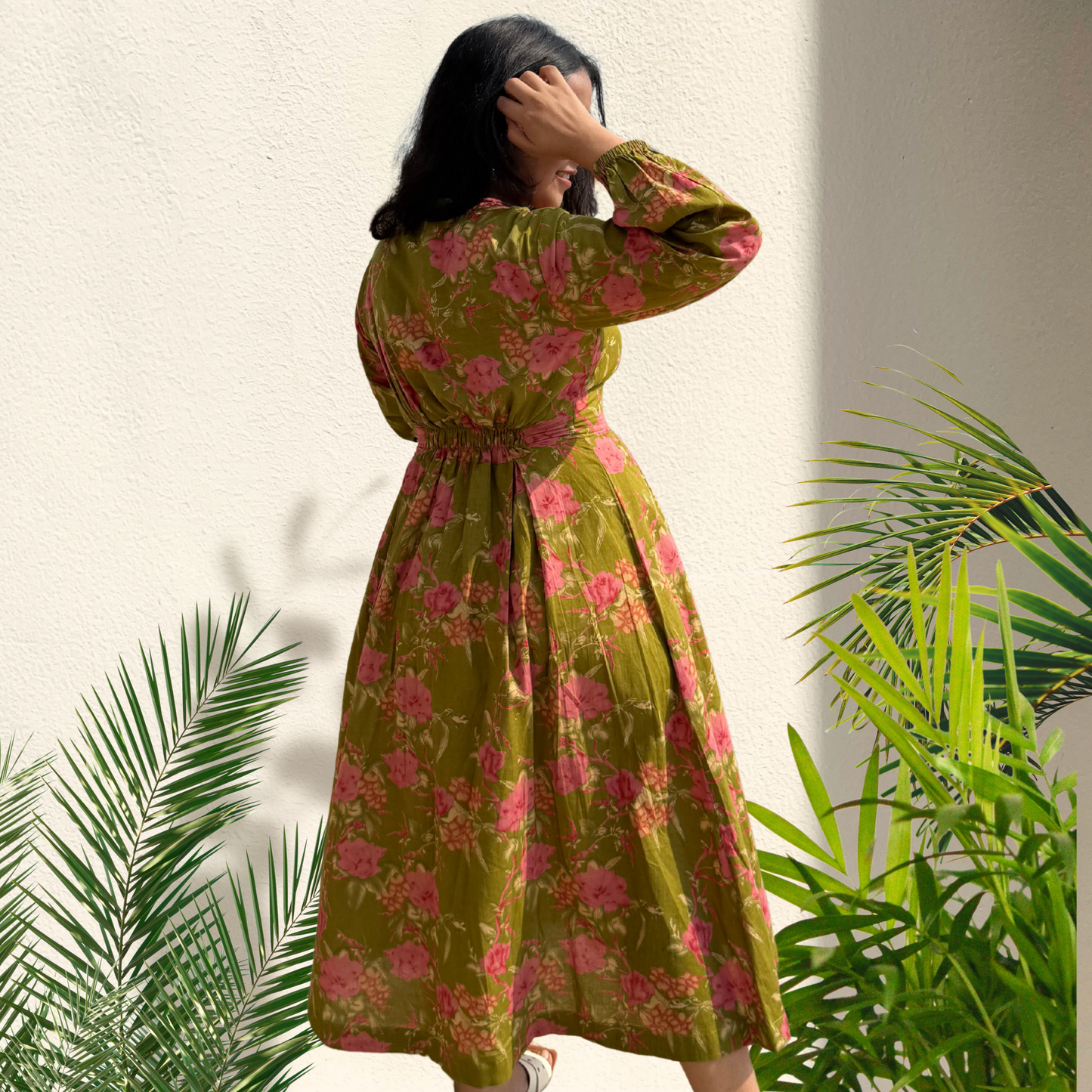 Marbella Olive Dress